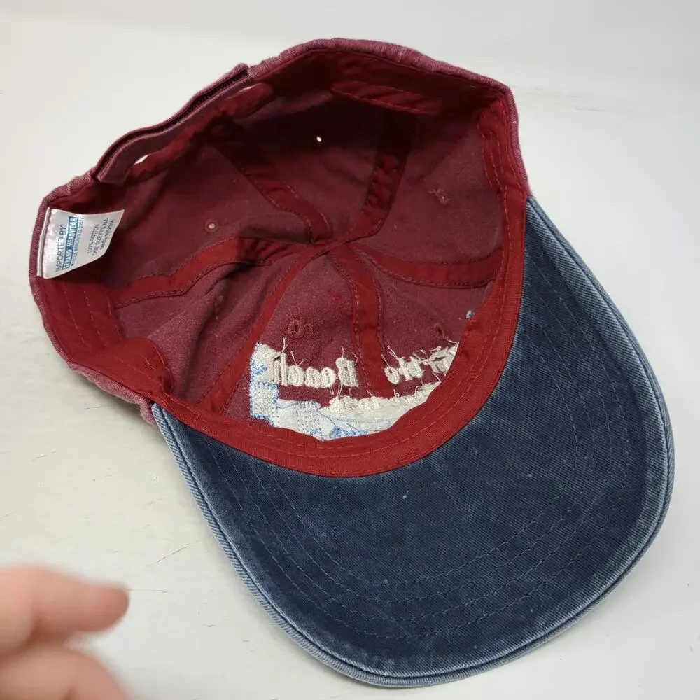 Strand Headwear Baseball Cap Red Blue One Size Myrtle Beach South Carolina Hat